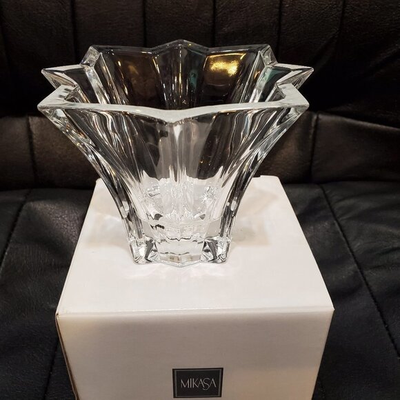 New Mikasa Skyline Votive/taper Crystal Candle Holder Taper - several Available - Picture 1 of 3